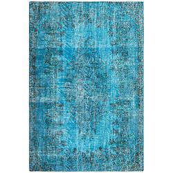 Vidal Tapis de laine 236x155 Bleu Ultra Vintage