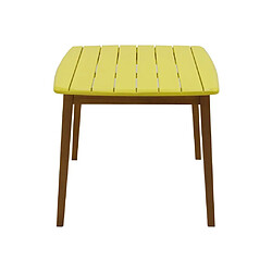 Acheter Vente-Unique Table de jardin pour enfant en acacia jaune L.80 cm - GOZO de MYLIA