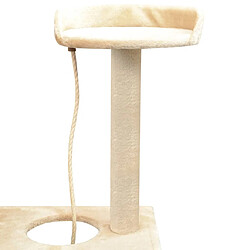 Acheter Arbre à chat avec griffoirs,niche pour chat en sisal 150 cm Beige -MN15688