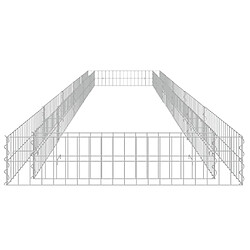 Avis vidaXL Lit surélevé à gabion Acier galvanisé 500x100x20 cm