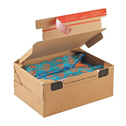 ColomPac Boite postale carton modèle expédition et retour 33,6 x 24,2 x 14 cm - Lot de 10