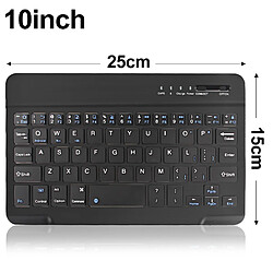 Mini Bluetooth Clavier Clavier sans fil 10 en anglais noir