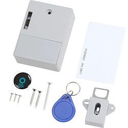 Wewoo T3 ABS Serrure à induction à carte magnétique Invisible Single Open Cabinet Door Lock Gris pas cher