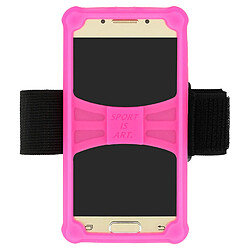 Brassard sport Smartphone taille M Coque Silicone gel Rose Universelle - Mocca