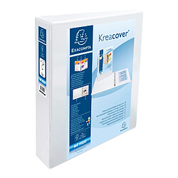 EXACOMPTA Classeur personnalisable Kreacover, A4 Maxi, blanc ()