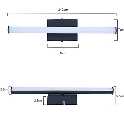 Avis Autres Temps ZMH LED Wall Light Indoor 34CM Modern 3000K Black Ceiling Light Hallway