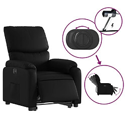 Acheter vidaXL Fauteuil inclinable électrique noir similicuir