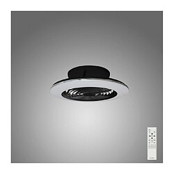 Avis Luminaire Center Plafonnier ventilateur Alisio blanc noir 1 ampoule 16,5cm