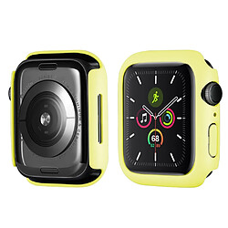 Coque en TPU caoutchouté, jaune pour votre Apple Watch Series 7 41mm