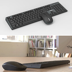 Acheter Jeu De Bureau D'ordinateur Sans Clavier Et Souris Ensemble Combiné Noir