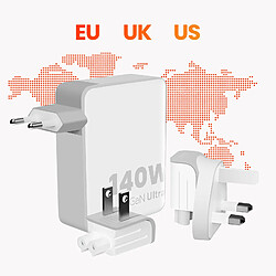 Avis Xtorm Chargeur Secteur de Voyage GaN Ultra 140W 3x USB C et 1x USB Blanc