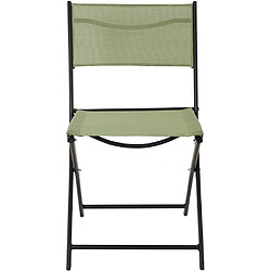 Acheter The Home Deco Factory Chaise de jardin pliable en acier Elba vert.