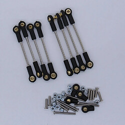 Avis 1/10 échelle rc servo tiges servo linkage set