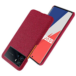 Coque en TPU + PU rouge pour votre Vivo iQOO 9 Pro