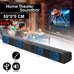 Universal Haut-parleur Bluetooth Super Power Haut-parleur Home Théâtre Télévision Double Click avec télécommande | Haut-parleur portable (noir) pas cher