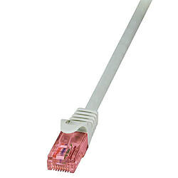 LogiLink PrimeLine Câble réseau Cat6 U/UTP AWG24 LSZH 10 m Gris