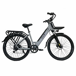 Vélo Électrique PVY P26 - Moteur 250W Batterie 48V11.6AH Freins à Disque Hydrauliques 100KM Autonomie - Gris