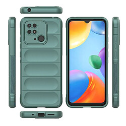 Htdmobiles Coque pour Xiaomi Redmi 10C / Poco C40 - housse etui silicone gel fine + verre trempe - VERT