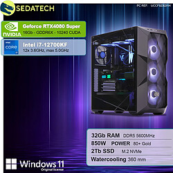 Sedatech PC Gamer Pro • Intel i7-12700KF • RTX4080 Super • 32Go DDR5 • 2To SSD M.2 • Windows 11