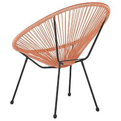 Acheter Beliani Chaise de jardin ACAPULCO II Orange