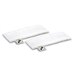 Kit de 2 serpilliã¨res microfibre pour nettoyeur vapeur karcher