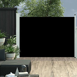 Maison Chic Auvent latéral rétractable de balcon | Store extérieur | Auvent solaire de patio 100x500 cm Noir -GKD62389