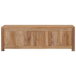 Maison Chic Meuble TV scandinave - Banc TV pour salon 115x30x40 cm Bois de teck massif -MN12168 pas cher