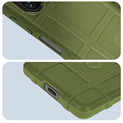 Acheter Avizar Coque pour Xperia 1 V Silicone Antichoc Motif en relief Rugged Shield Vert Kaki