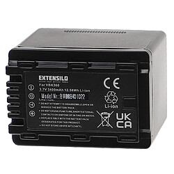 Vhbw EXTENSILO Batterie compatible avec Panasonic SDR-S50, SDR-H85S, SDR-S50A, SDR-S50K appareil photo, reflex numérique (3400mAh, 3,7V, Li-ion)