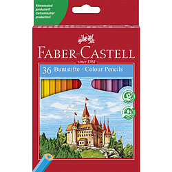 FABER-CASTELL Crayons de couleur CASTLE, étui de 36 ()