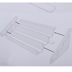 Support de rangement en bois bricolage peinture modulaire organisateur outil support de stockage outil 3 niveaux