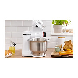 Robot patissier compact et multifonction KITCHEN MACHINE BOSCH Serie 2 - 700W - 3,8L - Blanc