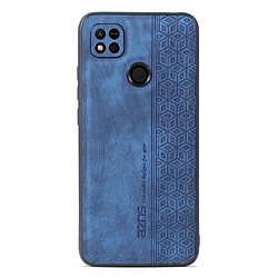 Coque en TPU + PU anti-chute pour votre Xiaomi Redmi 10A/Redmi 9C/Redmi 9C NFC - bleu