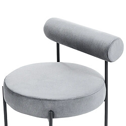 Acheter Beliani Fauteuil ALPHA Velours Gris