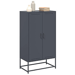 Avis vidaXL Buffet haut anthracite 68,5x38,5x123,5 cm acier