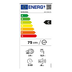 Lave-vaisselle 60cm 14couverts 41db tout itégrable - WIO3O41PL - WHIRLPOOL