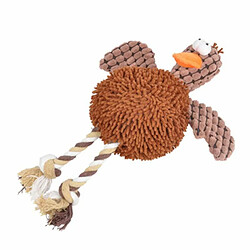 Paris Prix Peluche pour Chien Canard 28cm Marron 