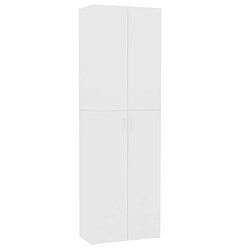 vidaXL Armoire de bureau Blanc 60 x 32 x 190 cm Bois d'ingénierie