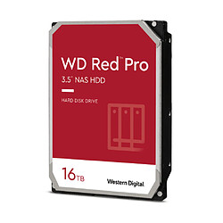 Western Digital WD Red Pro Disque Dur HDD Externe 16To 3.5" NAS SATA 1.5Go/s 7200tr/min Argent