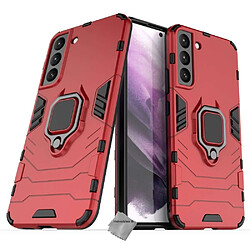 Htdmobiles Coque rigide anti choc pour Samsung Galaxy S22 Plus 5G + film ecran - ROUGE