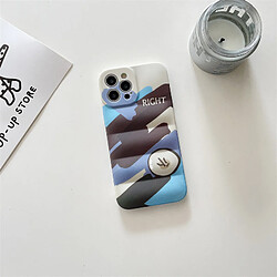 GUPBOO Étui pour iPhone13ProMax Smudge couleur graffiti peinture simple étui de téléphone portable anti-chute