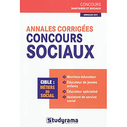 Annales corrigées, concours sociaux - Occasion