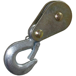 Varanmotors PULLEYHOOK1T Poulie de renvoi 1T avec crochet pour treuil, 15.5x5.5x2cm