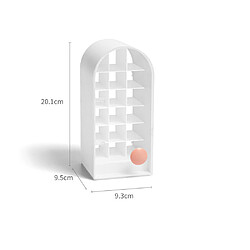 Avis Universal 18 grilles de rouge à lèvres avec poignées de toilette transparentes boîtes de rangement de bureau nordiques