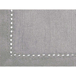 Avis Atmosphera, Createur D'Interieur Nappe en coton 140 x 240 cm Chambray - gris clair - Atmosphera