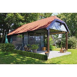 Avis Solid Abri jardin Cork - 8.88 m² - 2.98 x 2.65 x 3.09 m - 28 mm