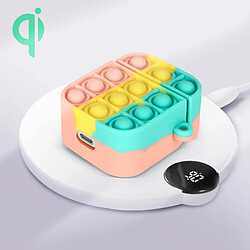 Avis Avizar Coque Airpods Conception 2 Parties Silicone Bubble Pop Multicolore