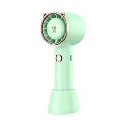 Avis (Vert) Ventilateur de Bureau Portable Élégant Mignon Simple Chargement Usb Silencieux Portable Sans Feuilles