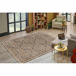 Paris Prix Tapis Tissé Oriental à Poils Courts Davio Beige 160 x 230 cm pas cher