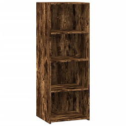 vidaXL Buffet haut chêne fumé 45x41x124 cm bois d'ingénierie